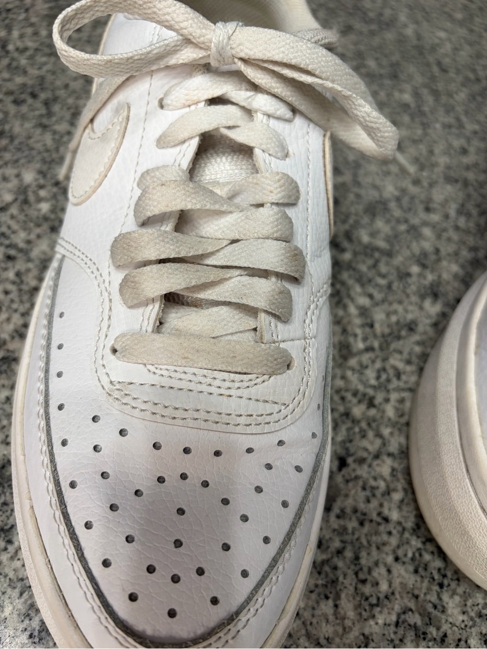 Nike Court Vision Alta LTR Triple White Platform Sneaker DM0113-100 Women's 8.5 - Picture 17 of 17